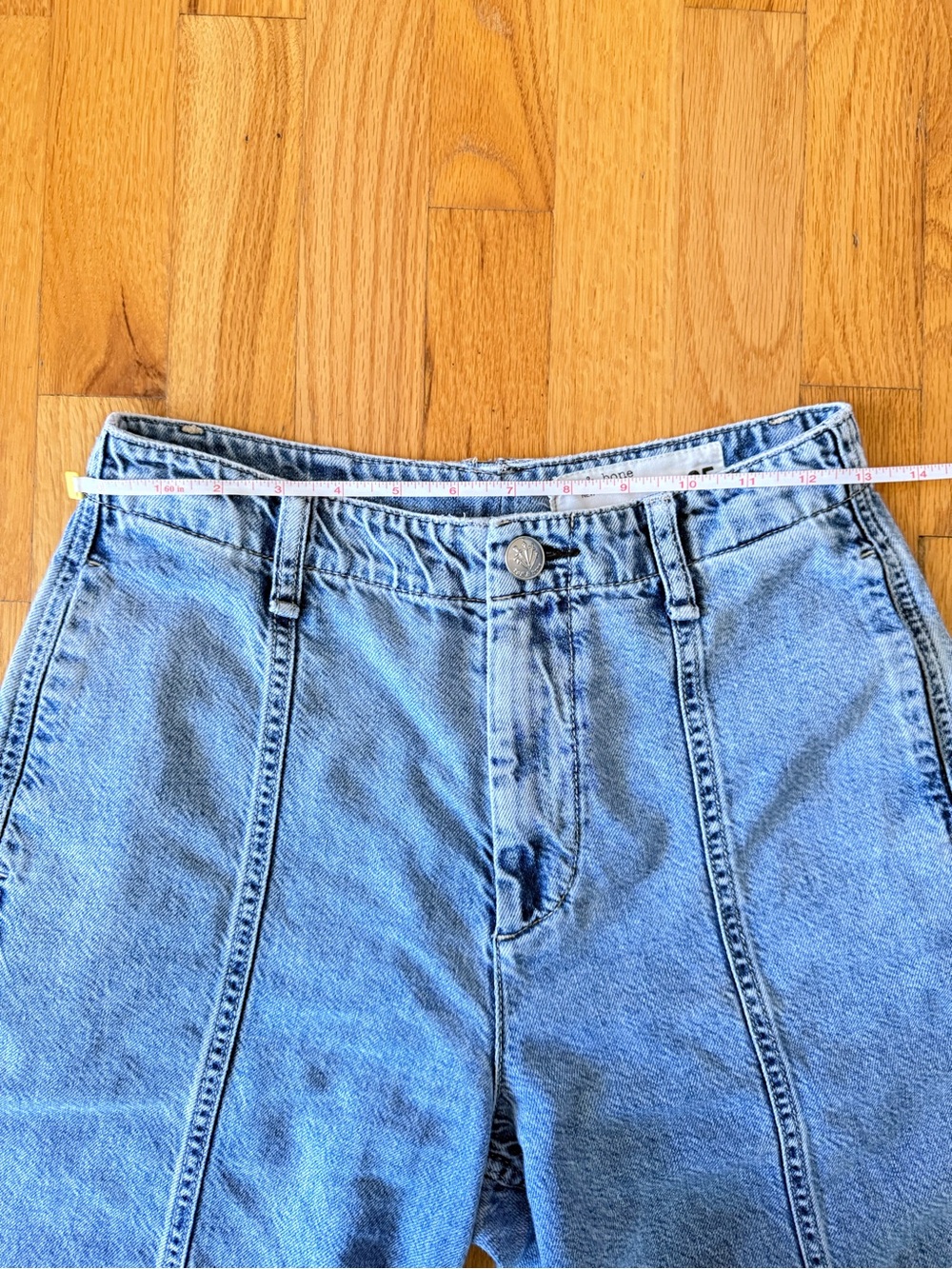 Rag & Bone High Rise Wide Leg Trouser Jeans Size 26 - Picture 3 of 6